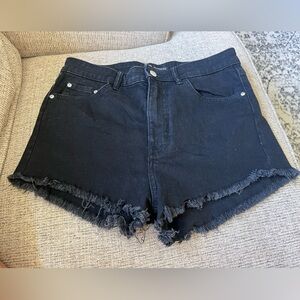 Womens Zara Black Jean Shorts